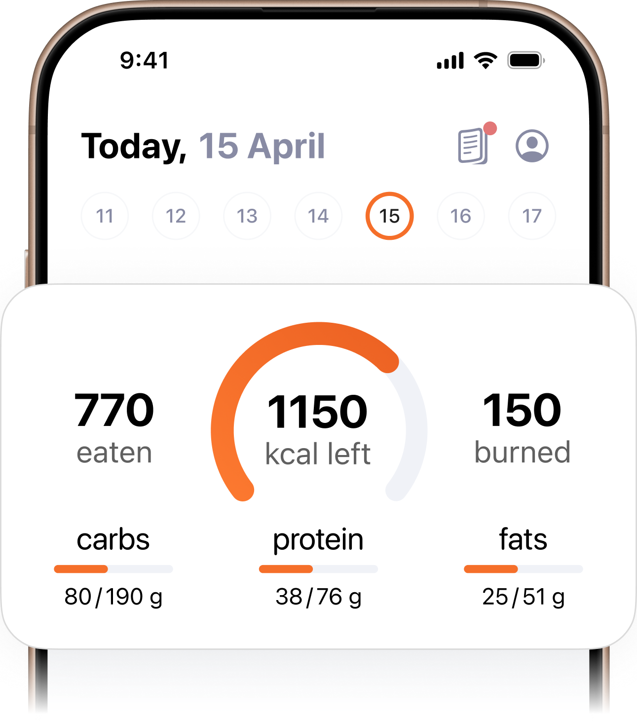 Lose weight, calmly.